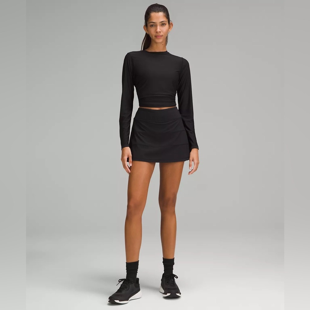 Lululemon Black Pace Rival Skirt 10 Tall